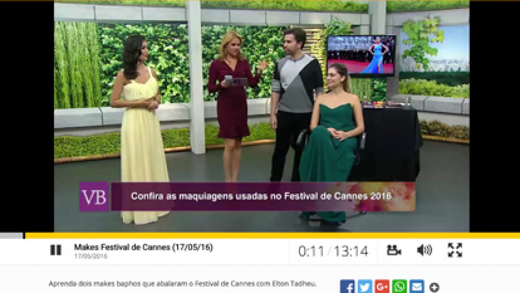 Makes Festivas de Cannes (17/05/2016)